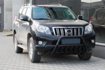 Toyota Land Cruiser Prado 150 2009-2023 гг. Кенгурятник WT002 Black (нерж) фото 1