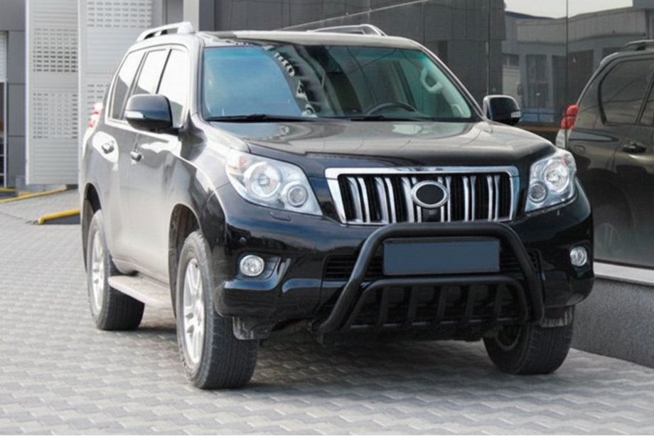 Toyota Land Cruiser Prado 150 2009-2023 гг. Кенгурятник WT002 Black (нерж) Image