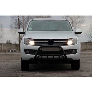 Кенгурятник WT002 Black (нерж) Volkswagen Amarok 2010-2022 гг. фото 2