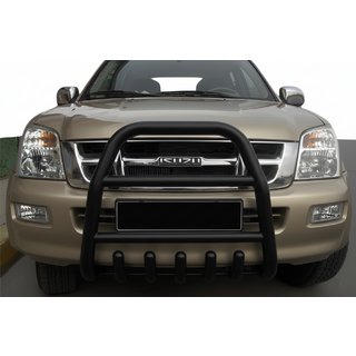 Передняя защита QT007 Black (нерж.) Isuzu D-Max 2011-2019 гг.