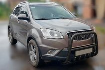 SsangYong Korando 2010-2019 гг. Кенгурятник F1-40 Black (нерж.) фото 1