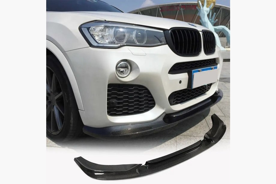 BMW X4 F26 2014-2018 гг. Накладка на передний бампер (для M-Sport, Карбон) Фото 3