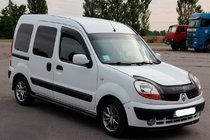 Renault Kangoo 1998-2008 гг. Боковые трубы Black (2 шт., нержавейка) фото 6