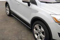 Ford Kuga 2008-2013 гг. Боковые трубы Black (2 шт., Нержавейка) фото 1
