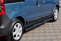 Renault Dokker 2013-2022 гг. Боковые трубы Black (2 шт., Нержавейка) фото 1
