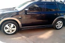 Mitsubishi Outlander 2001-2006 гг. Боковые трубы Black (2 шт., нержавейка) фото 5