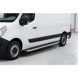 Боковые Подножки Fullmond (2 шт., Алюминий) Opel Movano 2010-2021 гг. фото 1