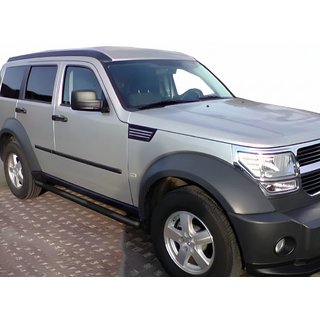 Боковые трубы Black (2 шт., нержавейка) Dodge Nitro 2006-2011 гг. фото 1