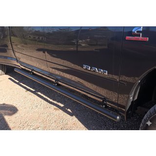 Стандартные Боковые Трубы Black (2 шт., Нержавейка) Dodge RAM (DR/DH/D1/DC/DM) 2002–2009 гг. фото 2