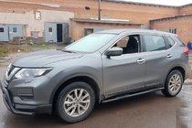 Nissan X-trail T32/Rogue 2014-2021 гг. Боковые трубы Black (2 шт, нержавейка) фото 6