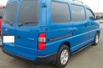 Toyota HiAce Боковые трубы Black (2 шт., нержавейка) фото 2