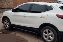 Nissan Qashqai 2014-2021 гг. Боковые трубы Black (2017-2021, 2 шт., нерж. сталь) фото 4