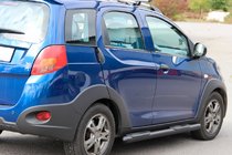 Chery Beat 2009-2015 гг. Боковые трубы Black (2 шт., нержавейка) фото 1