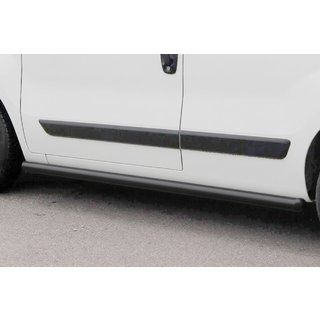 Боковые трубы Ø60 Черные (2 шт., Нержавейка) Fiat Fiorino/Qubo 2008-2024 гг. фото 2
