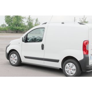 Боковые трубы Ø60 Черные (2 шт., Нержавейка) Fiat Fiorino/Qubo 2008-2024 гг. фото 1