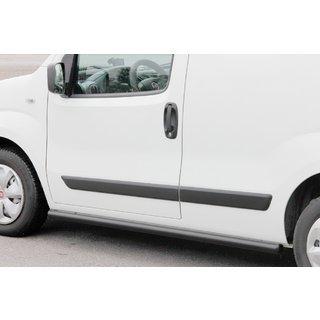 Боковые трубы Ø60 Черные (2 шт., Нержавейка) Fiat Fiorino/Qubo 2008-2024 гг. фото 3
