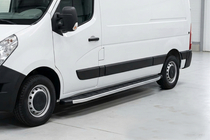 Renault Master 2011-2023 гг. Боковые Подножки Fullmond (2 шт., Алюминий) фото 1