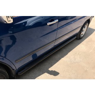 Боковые трубы Black (2 шт., нержавейка) Mercedes Vito W638 1996-2003 гг. фото 4