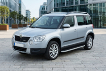 Skoda Yeti 2009-2017 гг. Боковые Подножки Tayga Grey (2 шт., Алюминий) фото 1