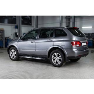 Боковые Подножки Sunrise (2 шт., Алюминий) SsangYong Action 2005-2018 гг. фото 1