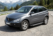 SsangYong Action 2005-2018 гг. Боковые пороги RedLine V1 (2 шт., алюминий) фото 1