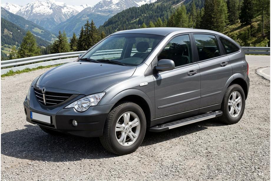 SsangYong Action 2005-2018 гг. Боковые пороги RedLine V1 (2 шт., алюминий) Image