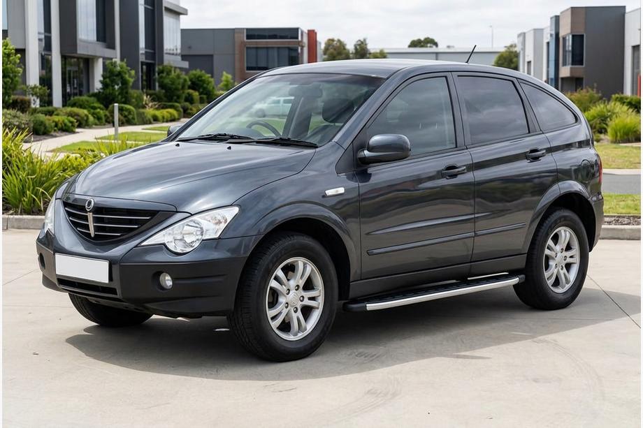 SsangYong Action 2005-2018 гг. Боковые Подножки Fullmond (2 шт., Алюминий) Image