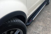 SsangYong Korando 2010-2019 гг. Боковые пороги RedLine V1 (2 шт., алюминий) фото 1