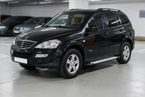 SsangYong Kyron 2005-2014 гг. Боковые пороги Allmond Grey (2 шт., алюминий) фото 1