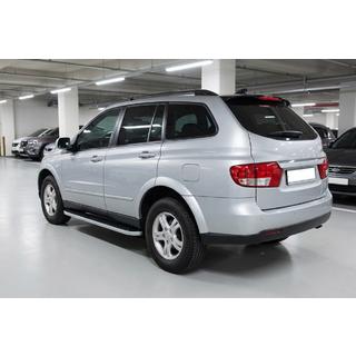 Боковые Подножки Tayga Grey (2 шт., Алюминий) SsangYong Kyron 2005-2014 гг. фото 1