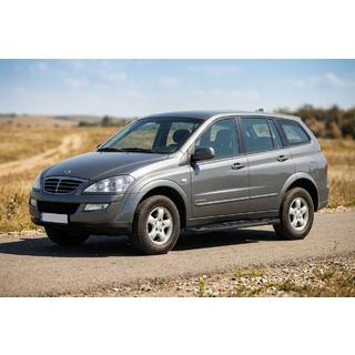 Боковые Подножки RedLine Black (2 шт., Алюминий) SsangYong Kyron 2005-2014 гг. фото 1