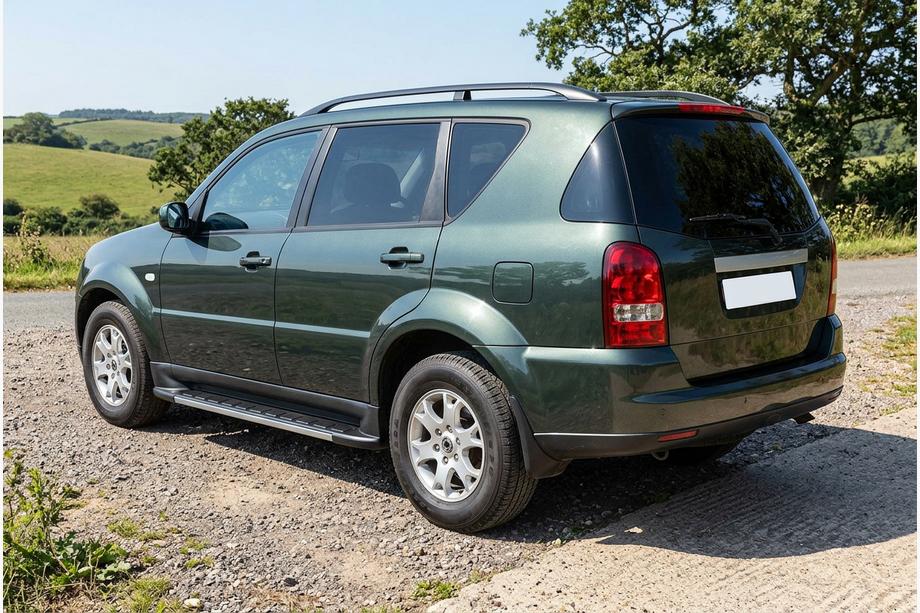 SsangYong Rexton I 2001-2017 гг. Боковые Подножки Duru (2 шт., Алюминий) 2005-2012 Image