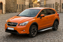 Subaru XV 2011-2017 гг. Боковые Подножки Line (2 шт., Алюминий) фото 1
