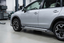 Subaru XV 2011-2017 гг. Боковые Подножки Rainbow (2 шт., Алюминий) фото 1