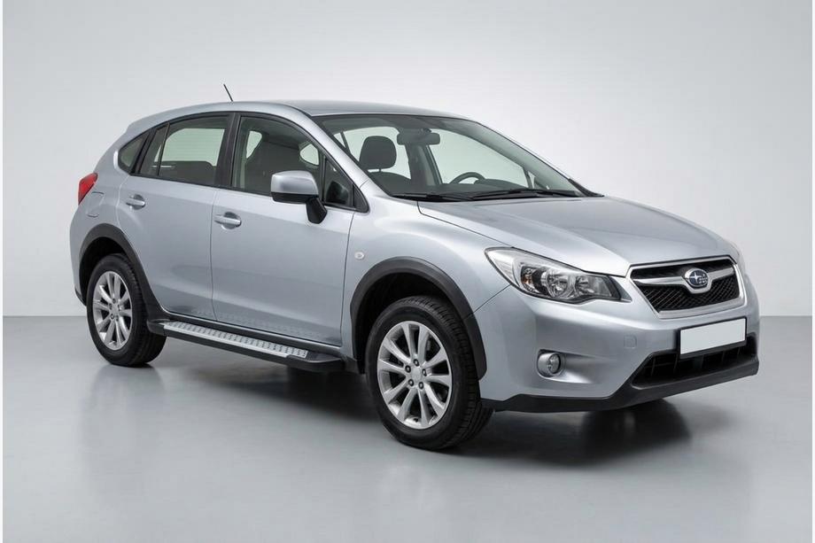 Subaru XV 2011-2017 гг. Боковые пороги Allmond Grey (2 шт., алюминий) Image