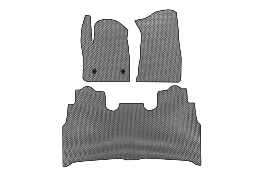 Chevrolet Silverado 2019- гг. Коврики EVA (Серый) Image