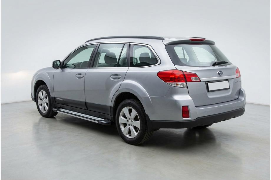 Subaru Outback 2009-2014 гг. Боковые Подножки Rainbow (2 шт., Алюминий) Image
