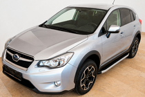 Subaru Forester 2013-2018 гг. Боковые пороги Fullmond (2 шт., алюминий) фото 1
