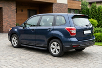 Subaru Forester 2013-2018 гг. Боковые пороги Bosphorus Black (2 шт., алюминий) фото 1