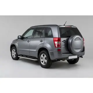 Боковые Подножки Maydos V1 (2 шт., Алюминий и Нержавейка) Suzuki Grand Vitara 2005-2017 гг. фото 1