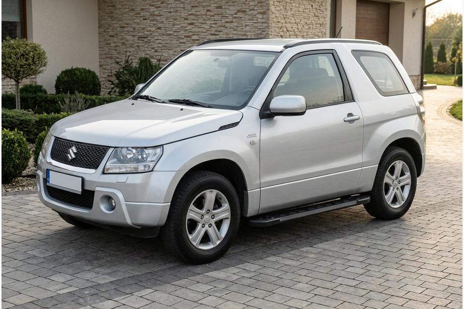 Suzuki Grand Vitara 2005-2017 гг. Боковые Подножки RedLine Black (2 шт., Алюминий) Image