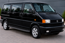 Volkswagen T4 Transporter 1990-2003 гг. Боковые пороги Bosphorus Black (2 шт., алюминий) Длинная База фото 1