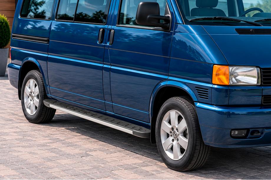 Volkswagen T4 Caravelle/Multivan 1990–2003 гг. Боковые Подножки Duru (2 шт., Алюминий) Длинная База Image
