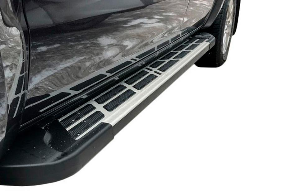 Volkswagen Amarok 2010-2022 гг. Боковые Подножки Sunrise (2 шт., Алюминий) Image