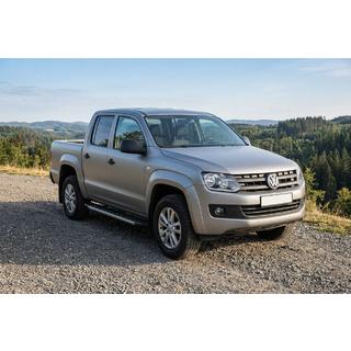 Боковые Подножки Duru (2 шт., Алюминий) Volkswagen Amarok 2010-2022 гг. фото 1