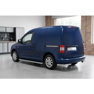 Боковые Подножки Maydos V1 (2 шт., Алюминий и Нержавейка) Volkswagen Caddy 2004-2010 гг. фото 1