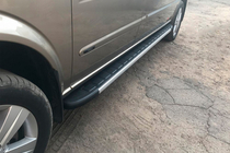 Mercedes Vito/V-class W447 2014- гг. Боковые Подножки Duru (2 шт., Алюминий) фото 13