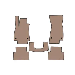 Резиновые коврики Carsuit V2 (Седан, бежевые)