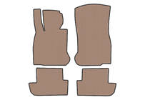 BMW 6 серия F12/F13/F06 2011-2018 гг. Резиновые коврики Carsuit (для F12/13, Бежевый) фото 1