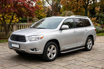 Toyota Highlander 2008-2013 гг. Боковые Подножки Maydos V1 (2 шт., Алюминий и Нержавейка) фото 1